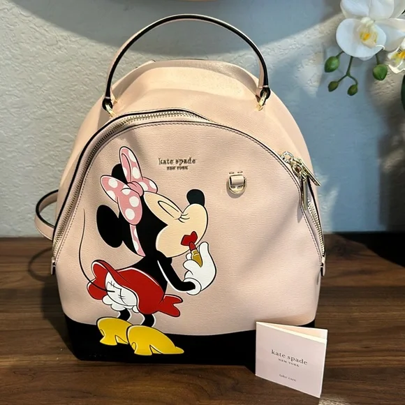 Kate Spade Pink Minnie Mouse Backpack New Minnie Mouse Collection from Kate Spade Available in the  main image 2
